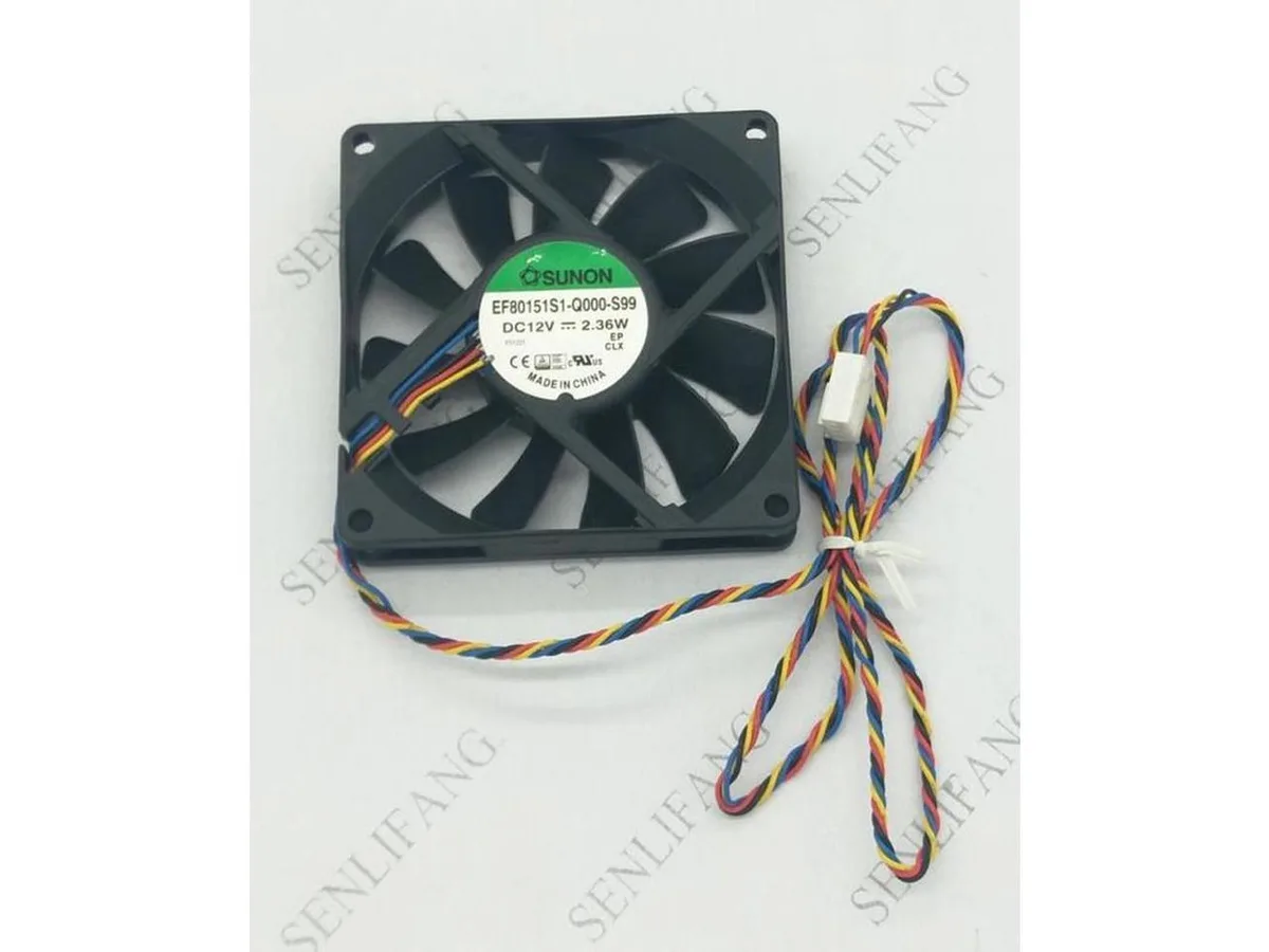 Fans Fans EF80151S1-Q000-S99 8015 12V 8CM 4PIN PMW case fan — product photo