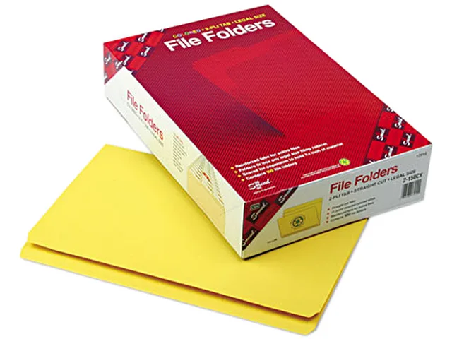 Smead Smead 17910 File Folder Legal Yellow 100/Box — product photo