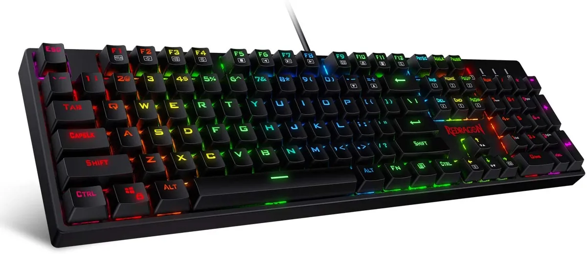 Redragon Redragon K582RGB gaming keyboard, 104 keys, Red switches, RGB — product photo