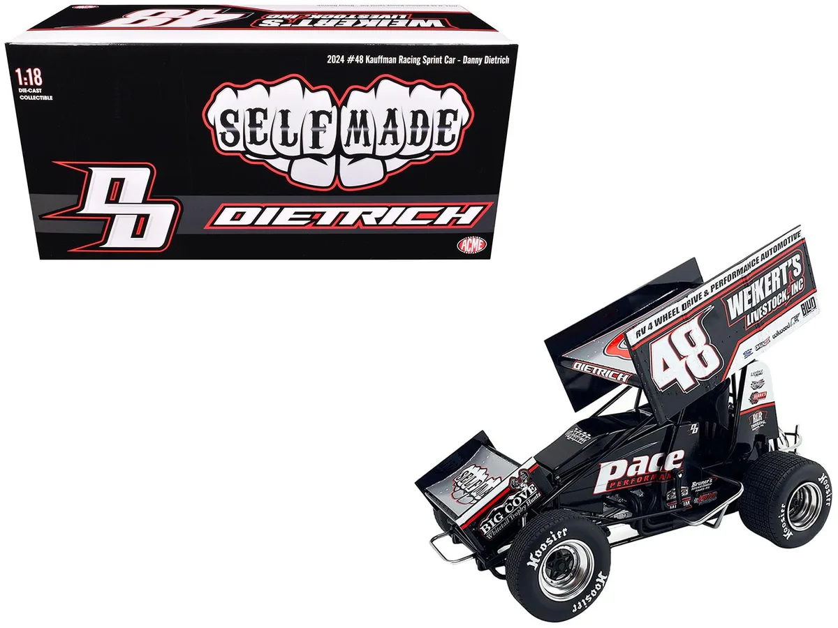 ACME ACME Winged Sprint Car #48 Danny Dietrich Weikert's Livestock 1/18 Diecast 2024 — product photo