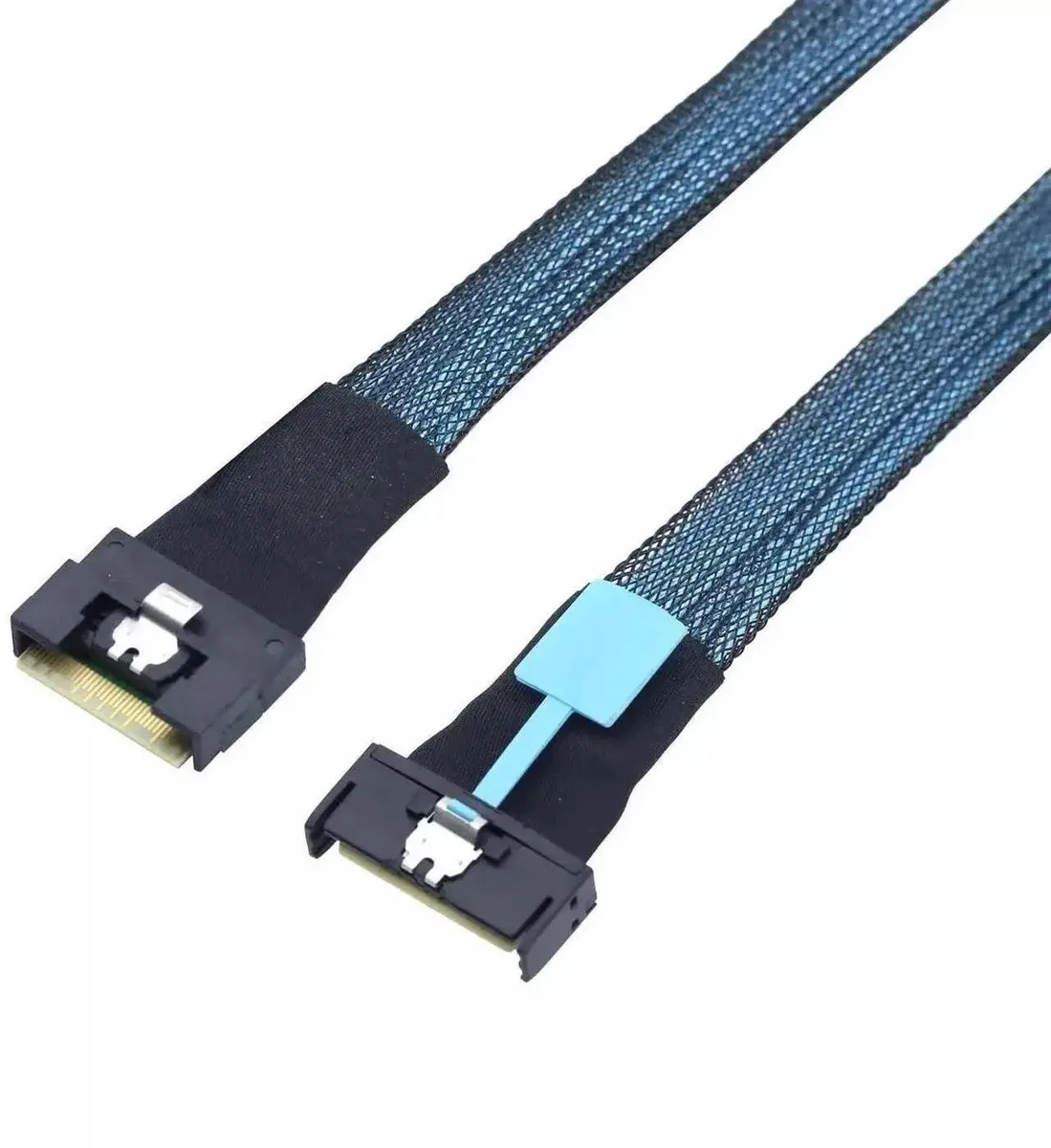 SMUGDESK SMUGDESK PCIe 5.0 MCIO x8 74Pin to SAS 4.0 SFF-8654 8i Cable .8m 24Gbps — product photo