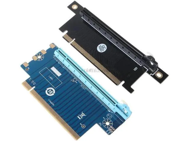 LORDWORLD 16X riser card with 90 degree right angle adapter