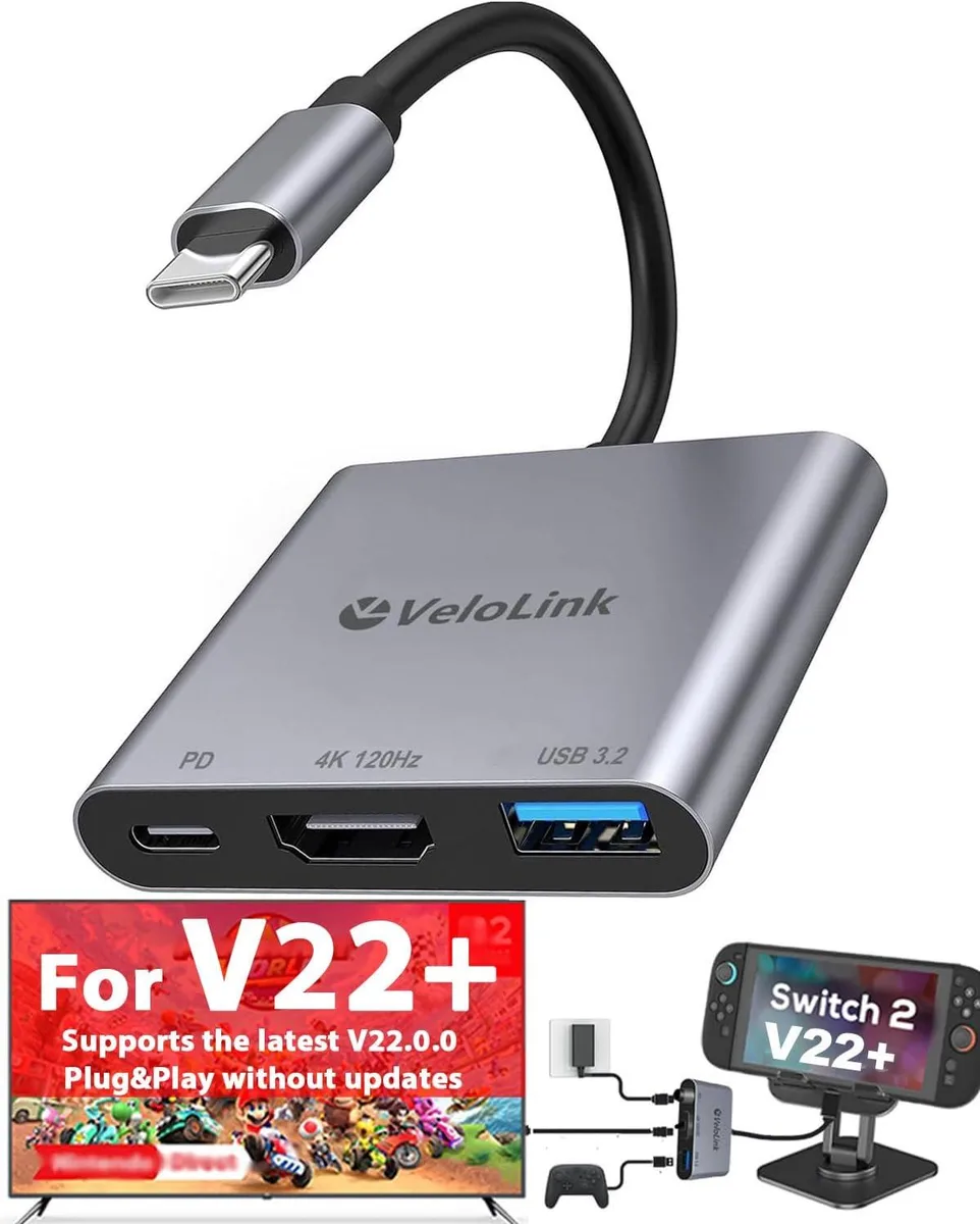 OMOTON OMOTON Switch 2 Dock HDMI 2.1 V22 audio video converter — product photo