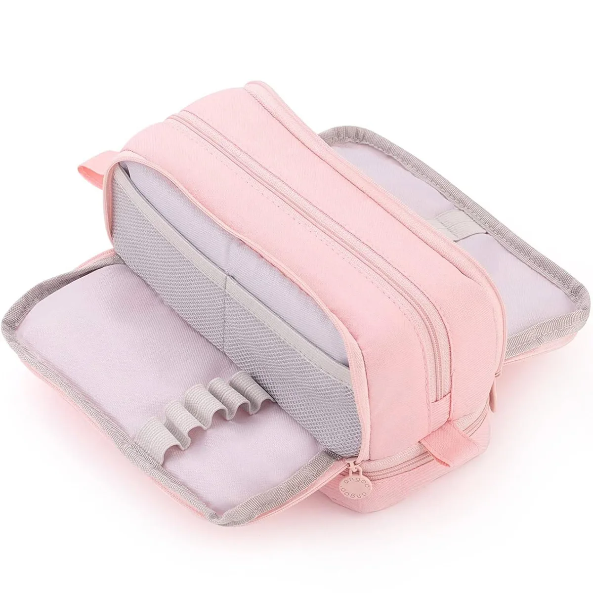  CICIMELON CI-SCS Pencil Case 4 Compartments Pink 8.66 x 3.74 x 3.94 in — product photo