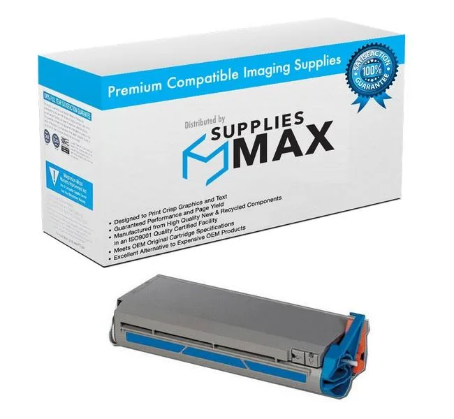 SuppliesMax SuppliesMax OKI41963003 Cyan Toner Cartridge 10000 Pages TYPE C4 — product photo