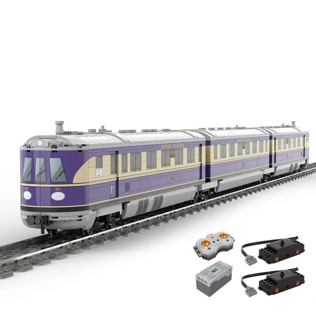 Colourful plastic brick train model, 2836 pieces, Star Wars theme