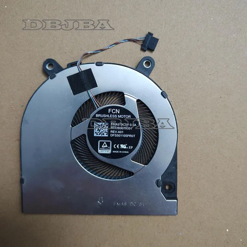 DBTLAP DBTLAP Laptop Cooling Fan FCN DFS501105PR0T FMAS 5V .5A 6033B0079301 CPU Fan — product photo