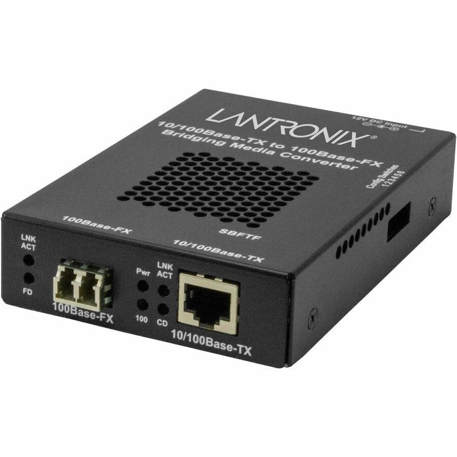 Transition Networks Transition Networks SBFTF1039-105 media converter 10/100BTX to 100BFX MM LC 2km -BR power supply — product photo
