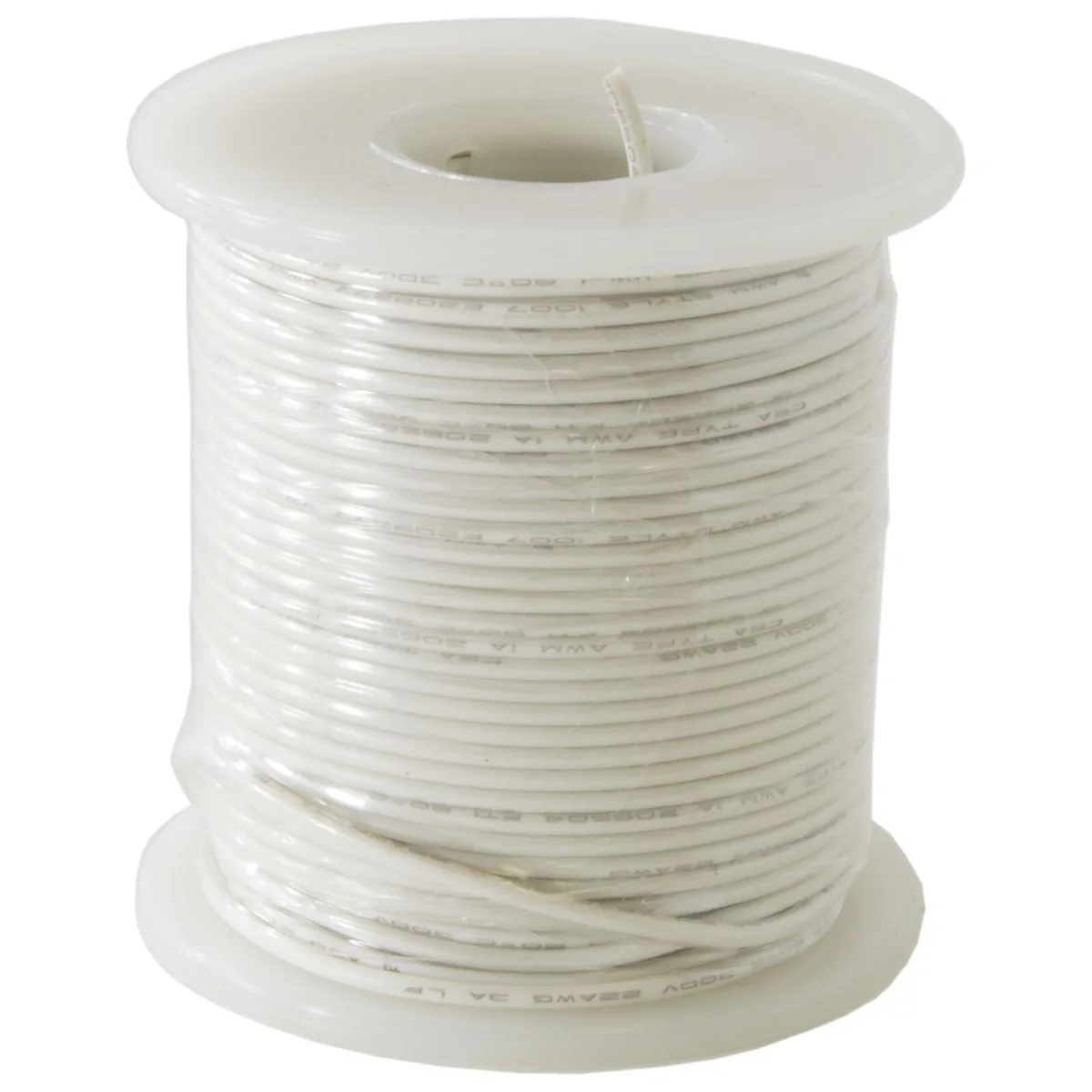 Electronix Express Electronix Express 18 Gauge Stranded Hookup Wire White 100 Feet — product photo