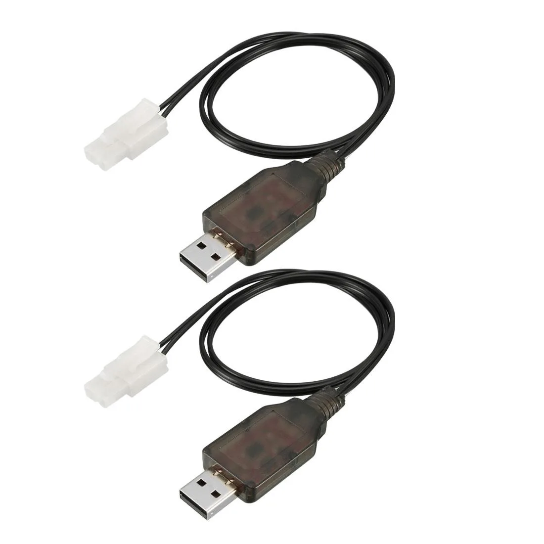 Unique-Bargains Unique-Bargains 2pcs L6.2-2P USB Charging Cable 6 V 250mA Ni-MH Ni-CD 64cm — product photo