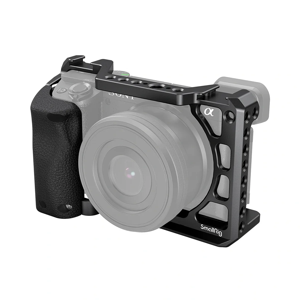 SmallRig SmallRig Full Cage 3164B with Silicone Handle for Sony A6100 A6300 A6400 Black — product photo