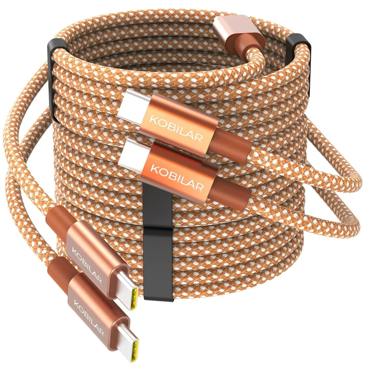 Kootion Kootion USB C to USB C Cable 3 Pack 60W 6.6FT Brown — product photo