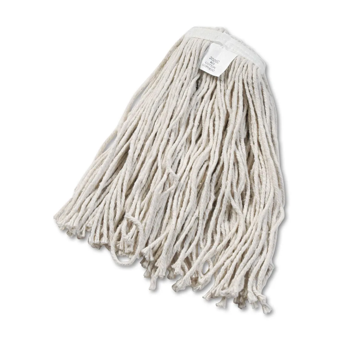 Boardwalk Boardwalk BWK2020CCT Cut-End Wet Mop Head Cotton White 20 oz 12/Carton cleaning — product photo