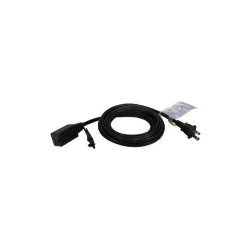 QVS QVS PC2PX-15 3-outlet 2-prong 15 ft power extension cord accessory — product photo