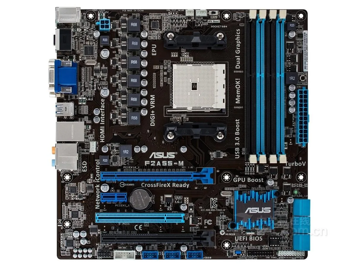 ASUS ASUS F2A55-M AMD A55 Micro ATX Motherboard Socket FM2 DDR3 64GB — product photo