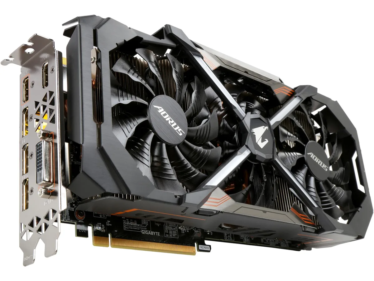 GIGABYTE GIGABYTE AORUS GeForce GTX 1080 Ti Xtreme Edition 11GB graphics card — product photo