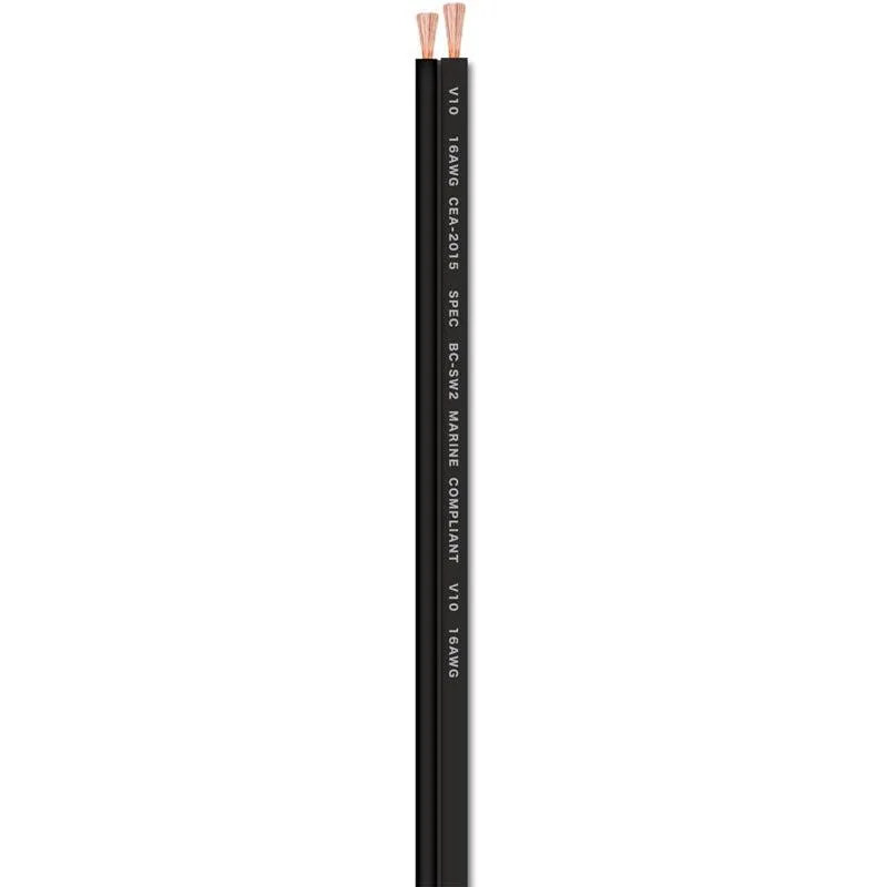 T-SPEC T-SPEC V10SW12125-BK V10 Series 12 AWG 50 ft Marine Grade Speaker Wire Black — product photo