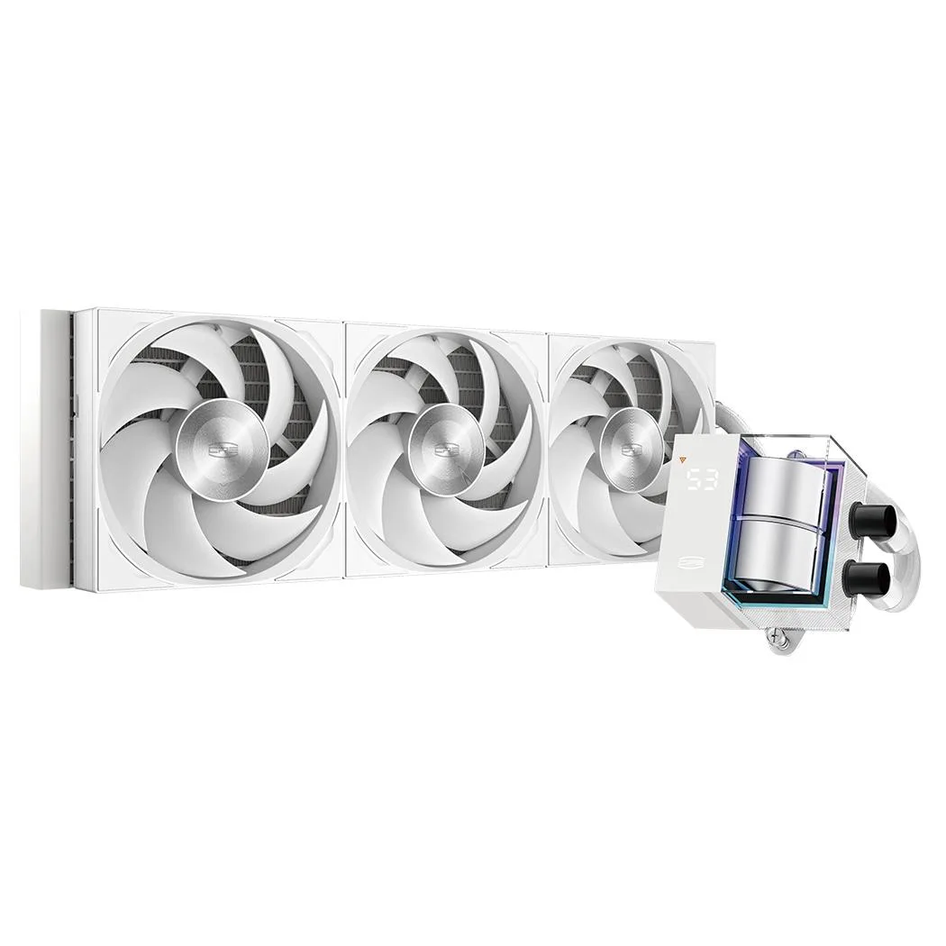 PCCOOLER PCCOOLER DS360Pro Digital WH liquid cooler, White — product photo