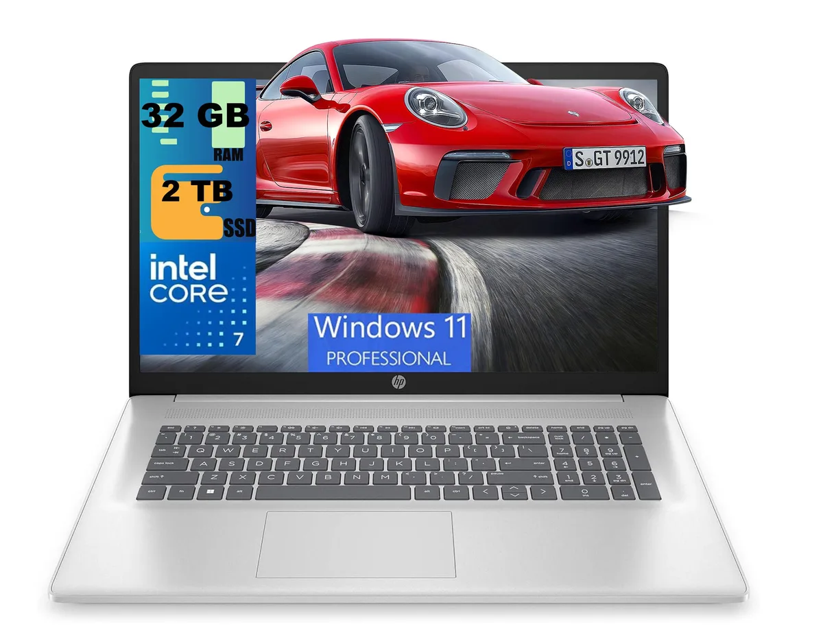 HP HP 17 laptop 17.3" HD+ touchscreen Core 7 150U 10-core 32GB 2TB SSD Windows 11 Pro — product photo