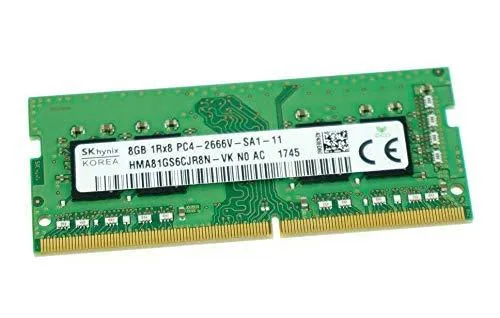 SK hynix SK hynix 8GB DDR4-2666 CL21 SODIMM 1.2V Single Rank HMA81GS6CJR8N-VK — product photo