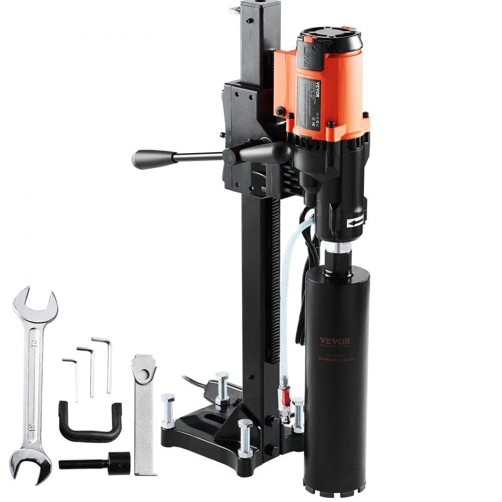 VEVOR VEVOR Z1Z-9230 Diamond Core Drill Rig 2500W 750RPM 8in Wet Dry Stand — product photo
