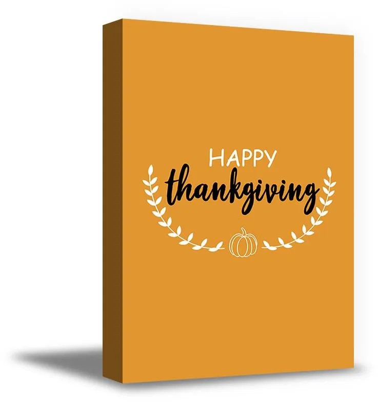 Awkward Styles Awkward Styles Thanksgiving Canvas Wall Art Happy Holidays 8" x 10 — product photo