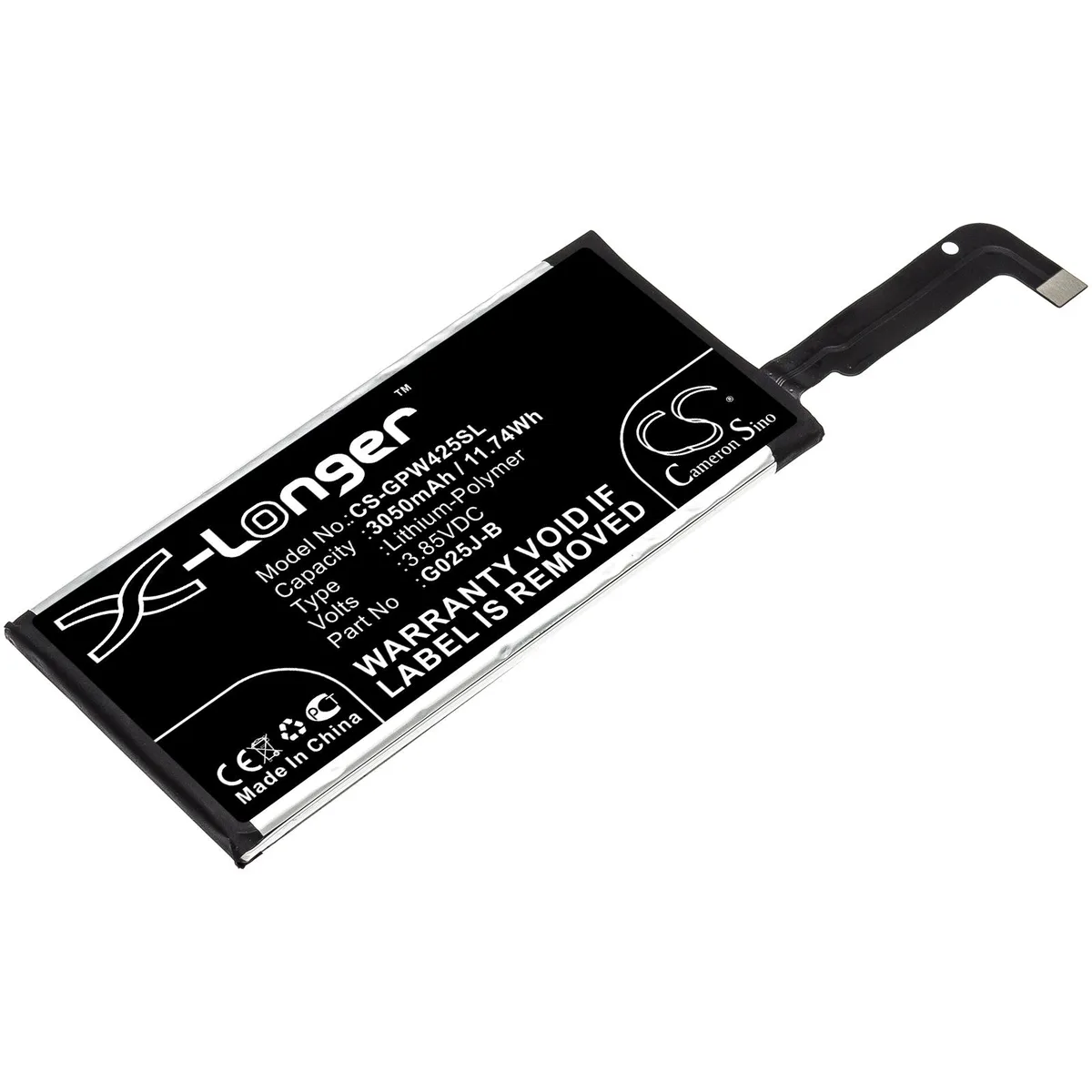 Cameron &amp; Co Cameron &amp; Co DS-CS-GPW425SL 3.85V 3050mAh cell phone battery — product photo