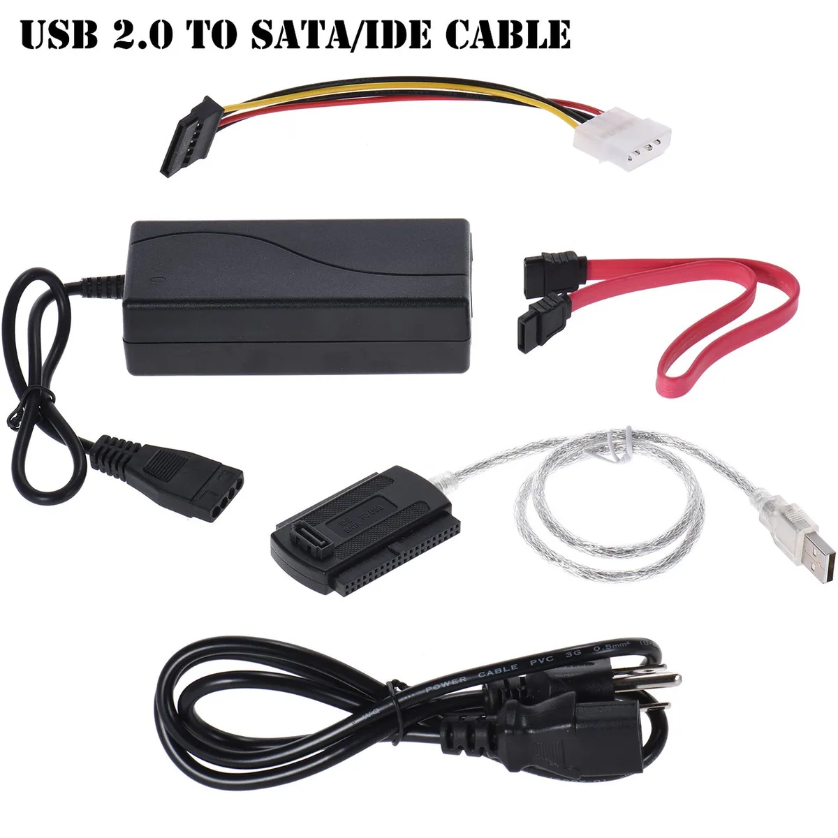 Corn Electronics Corn Electronics SATA/IDE to USB 2.0 Adapter Cable with AC Power Adapter — product photo