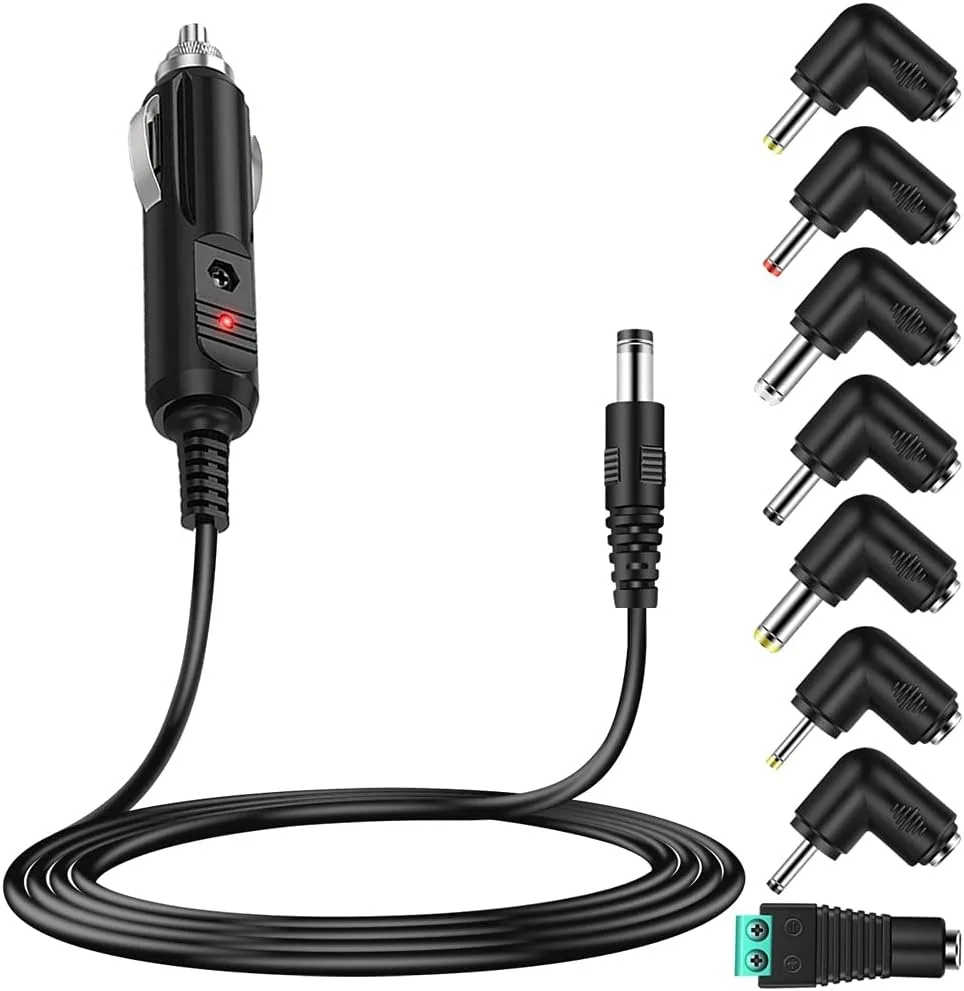 BASEUS BASEUS 12V Car DC Charger Power Cord 8 Connectors — product photo