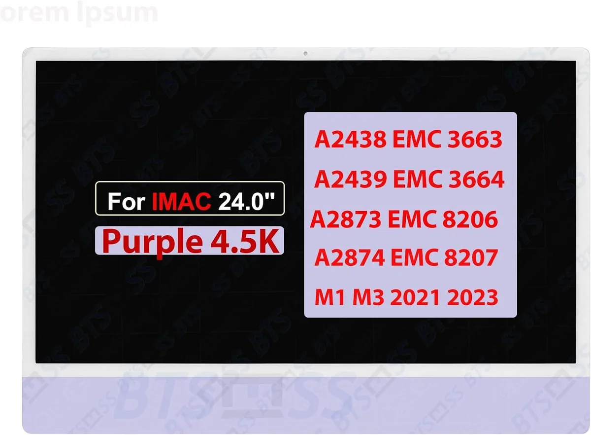 NUOLAISUN NUOLAISUN 24.0" 4.5K LCD screen replacement LM235UH1 Purple — product photo