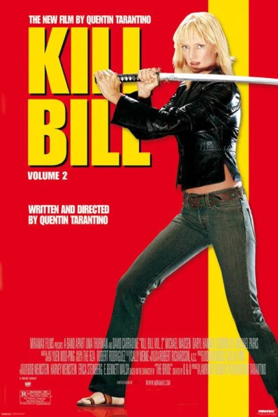 Kill Bill Vol. 2 poster print on heavy paper, 22 by 34 inches