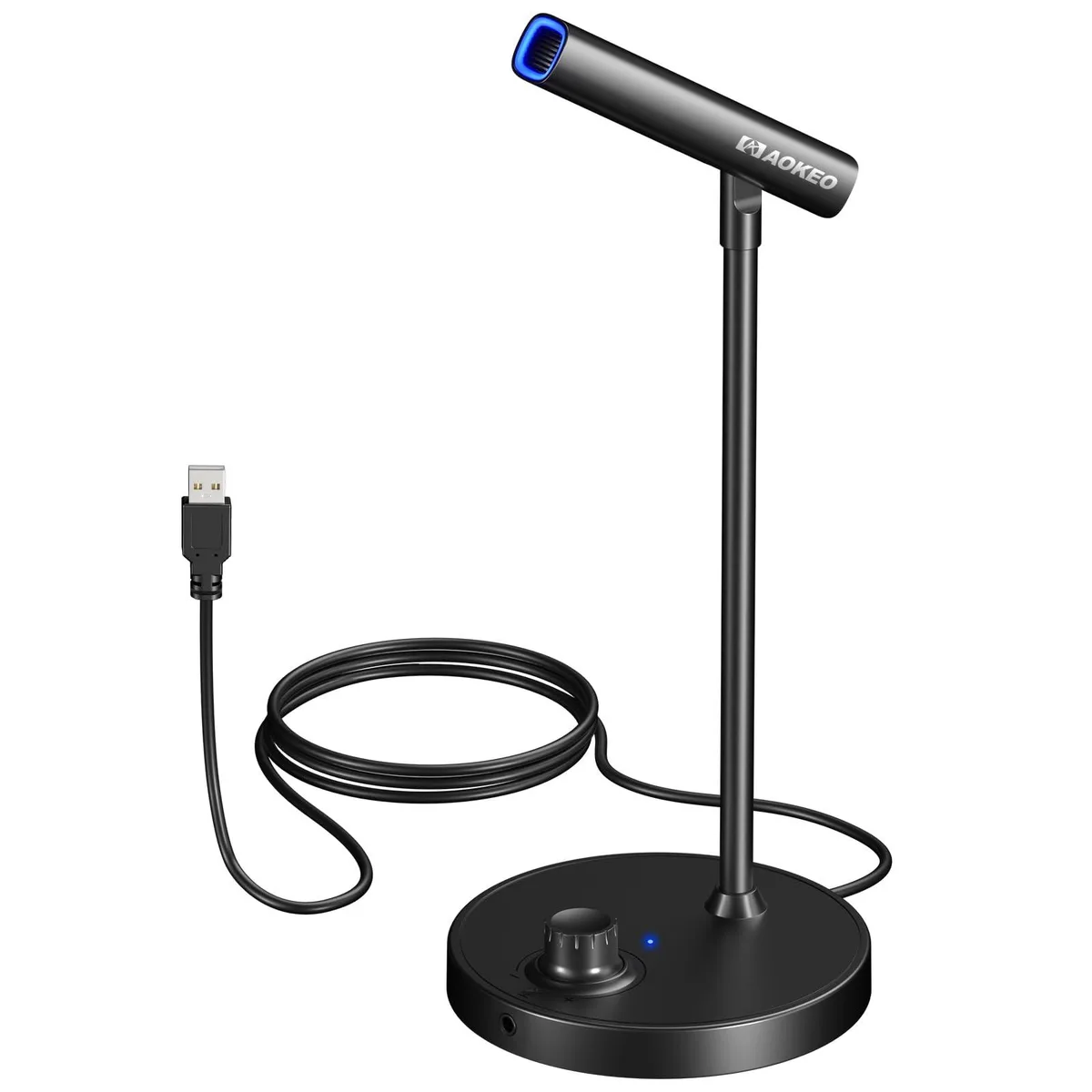 Aokeo AK-2 USB Desktop Microphone 48 kHz 16 bit 110 dB 60 dB 680 Ω 3.5 mm monitoring — product photo