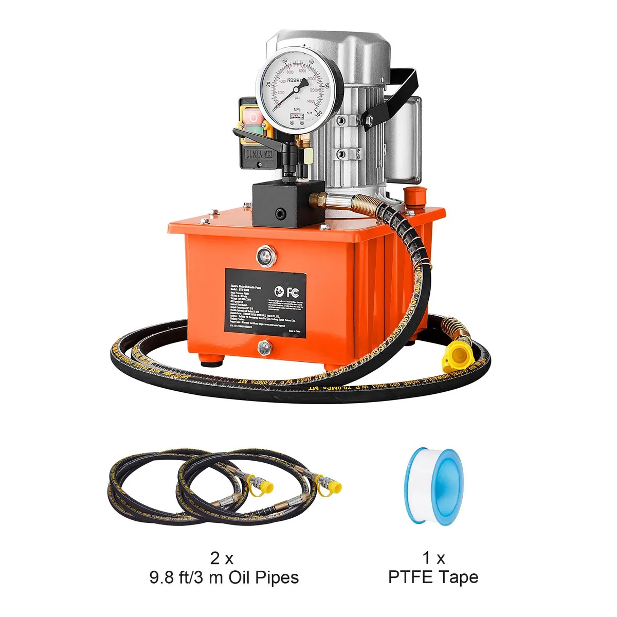 VEVOR VEVOR GYB-630B Electric Hydraulic Pump 10000 PSI 750W 110V 8L specialty appliance — product photo