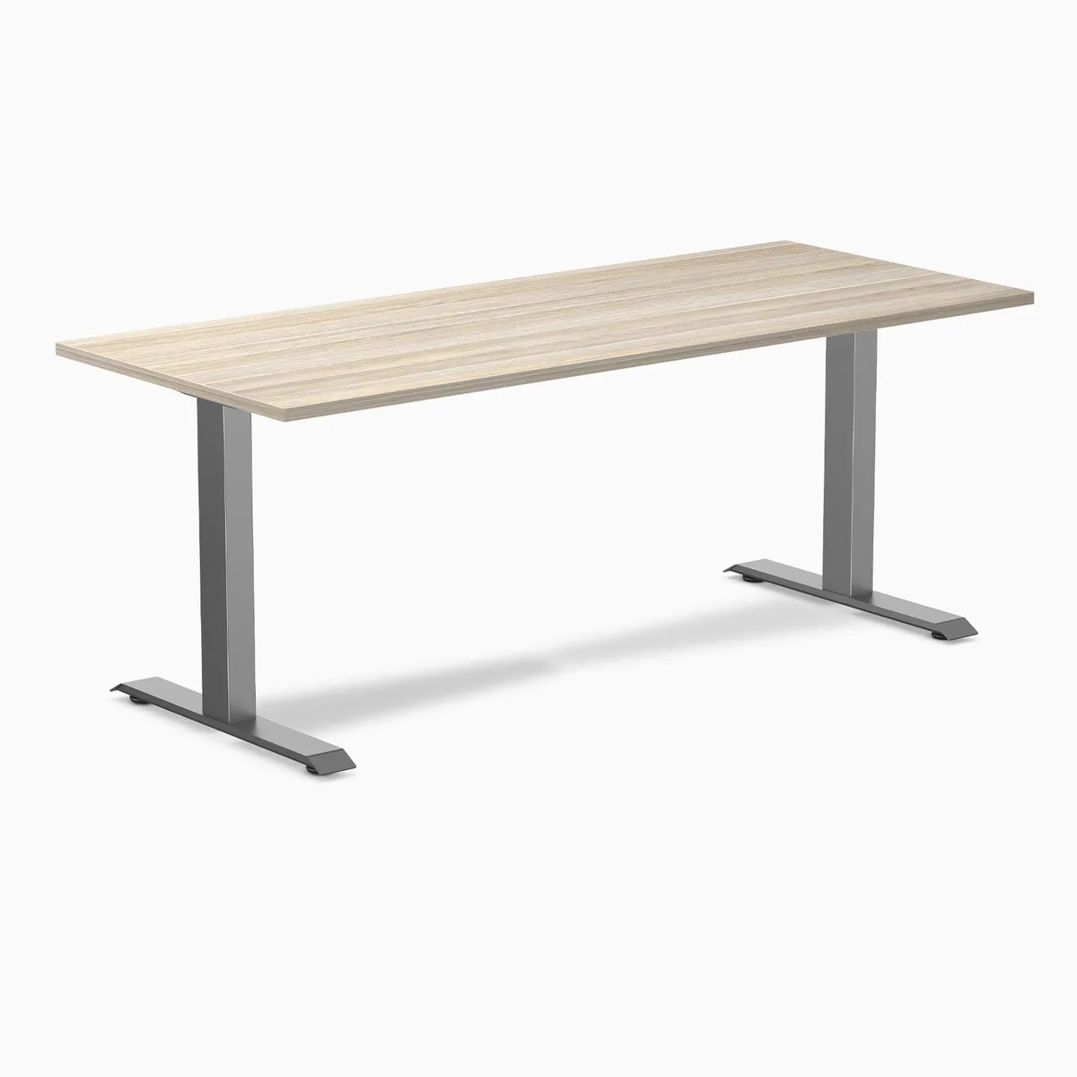Desky Desky Zero Laminate Office Desk Classic Oak 70.9 x 29.5 in Space Gray — product photo