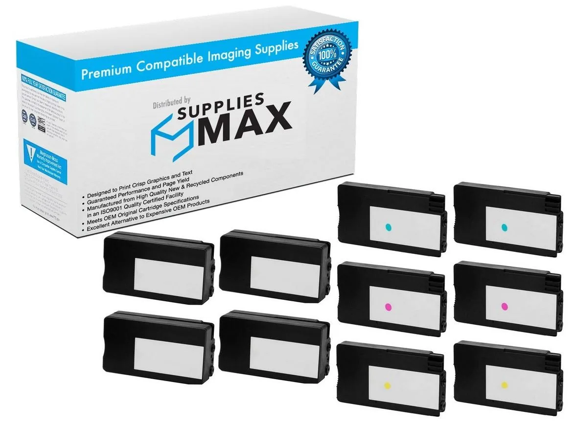 SuppliesMax SuppliesMax HP 711 DesignJet Ink Cartridge Combo Pack (4BK 2C 2M 2Y) — product photo