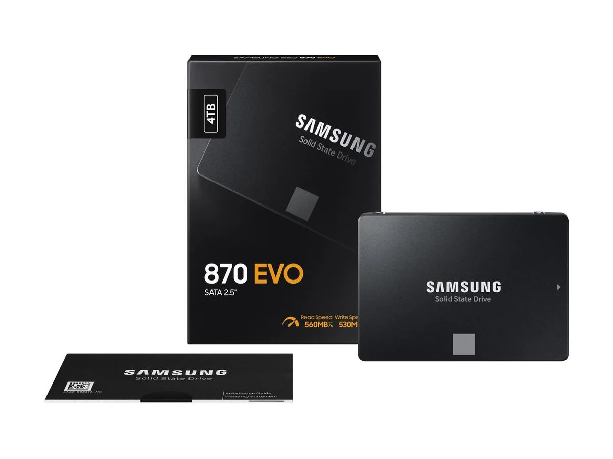 SAMSUNG SAMSUNG 870 EVO Series 2.5" 4TB SATA V-NAND 4.0 TB MZ-77E4T0BW internal SSD — product photo