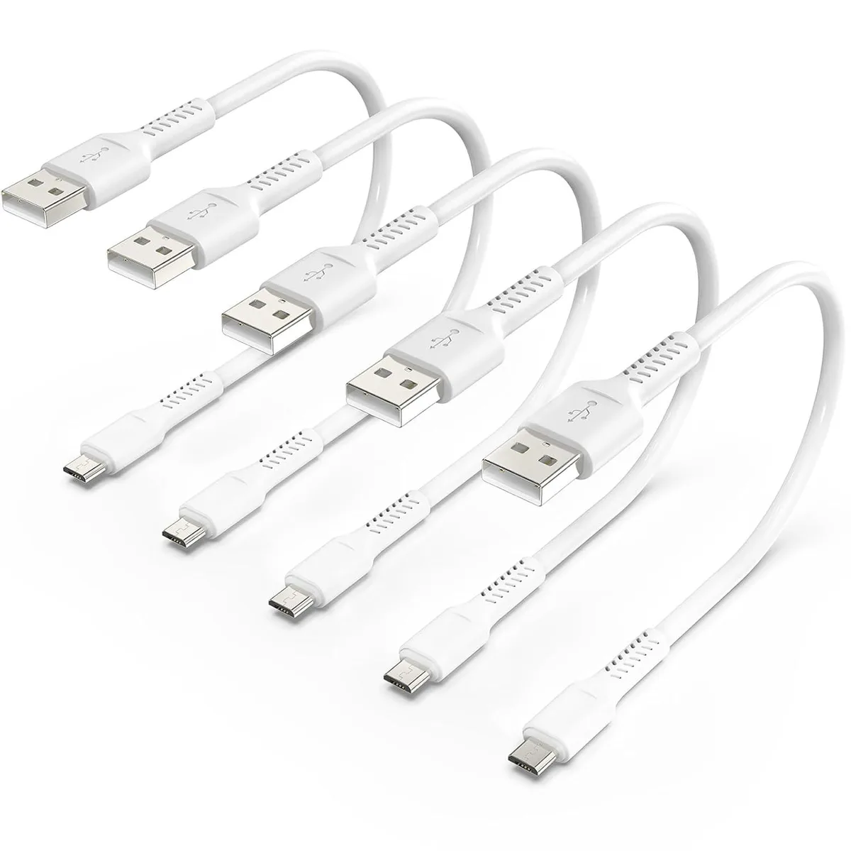 BFKK BFKK Micro USB Cable 1ft 5 Pack White — product photo