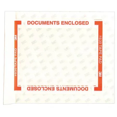 3M 3M Scotch 830 Packing List Envelopes Clear PK1000 — product photo