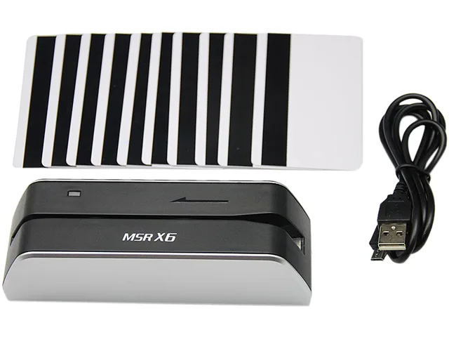 Card Device Expert Co.,Limited Card Device Expert Co.,Limited MSRX6 Magnetic Credit Card Reader USB 3-Track 5.5" x 1.6" x 1.6" 5 oz — product photo