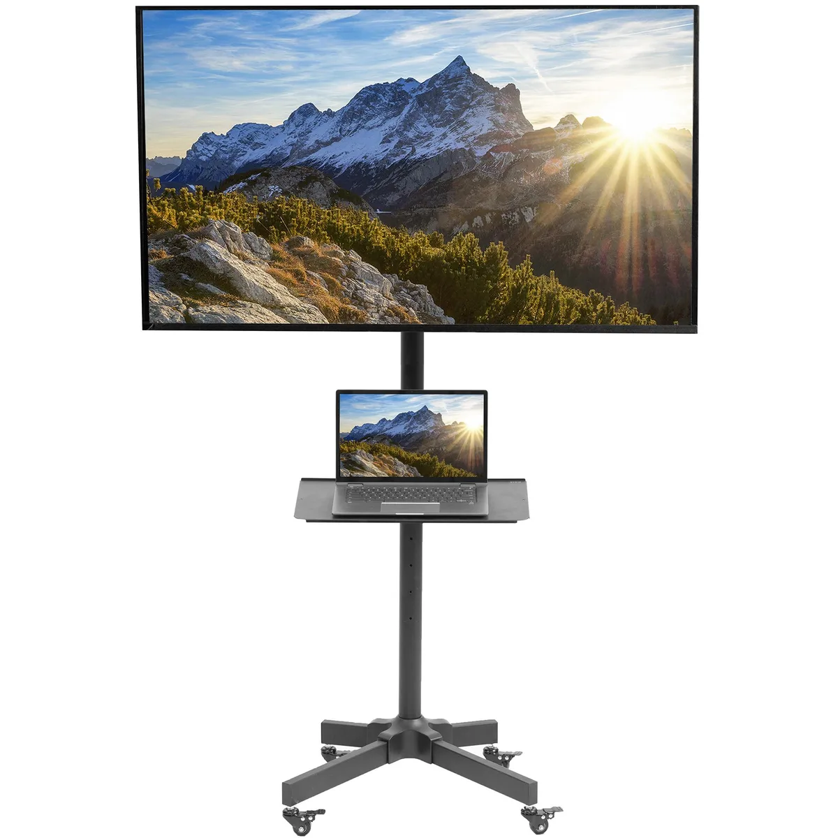 VIVO VIVO Mobile TV Cart 13-60" 55 lbs Black STAND-TV04M monitor accessory — product photo