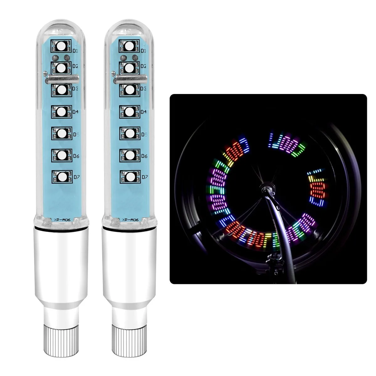 Hollywood Racks BL0005 Valve Stem Lights, 12/15 Patterns, Pair — product photo