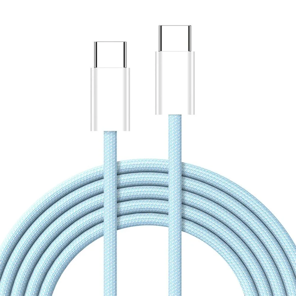 Fervit Fervit USB-C Male to Male Cable 27W 65W 480Mbps Blue 20cm — product photo