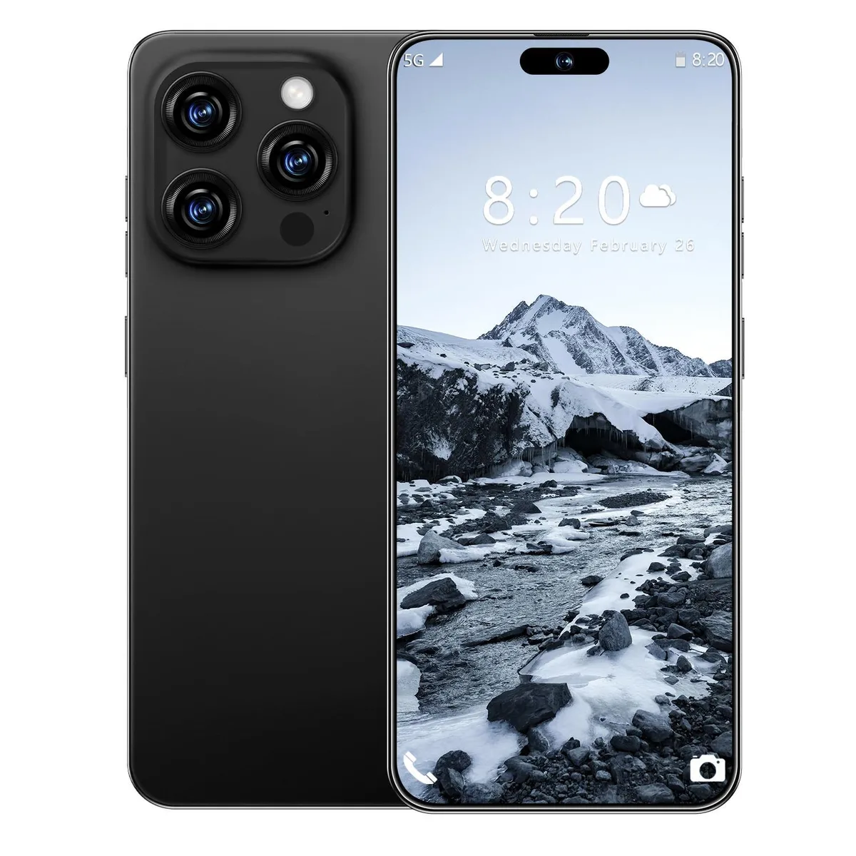 GAMAKOO GAMAKOO G16 Pro Max 8GB/256GB 5G Dual SIM Unlocked Smartphone Android 15 Black — product photo