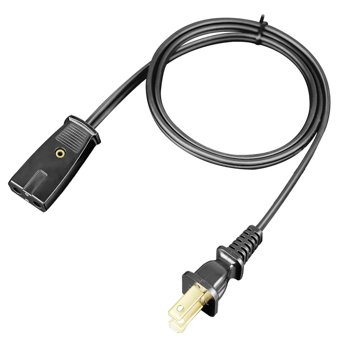  138B 1/2" 2-Pin Power Cord 18AWG 125V 10A — product photo
