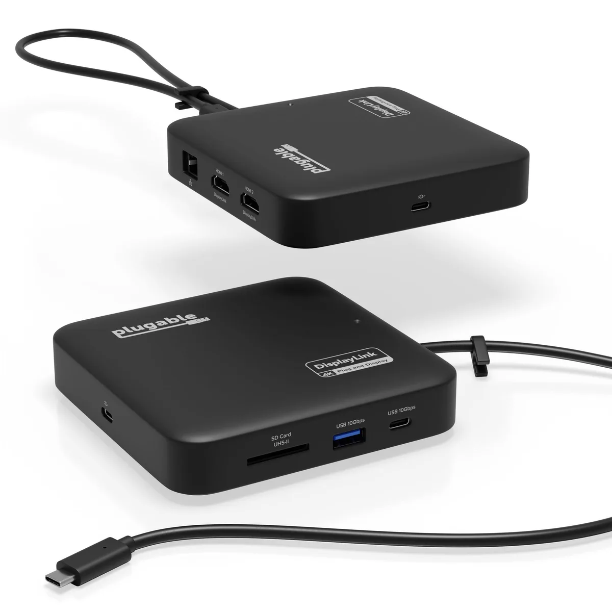 Plugable Technologies Plugable Technologies USBC-6950PDZ Docking Station Dual 4K 60Hz HDMI 100W Pass-Through Charging — product photo