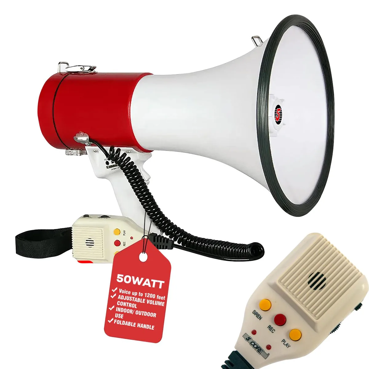 5 Core 5 Core 66SF 50W megaphone speaker 1200 ft — product photo