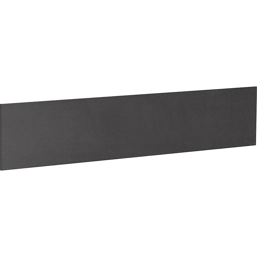 Lorell Lorell 69915 Essentials Hutch Tackboard 16.50" H x 63.88" W Black Fabric — product photo