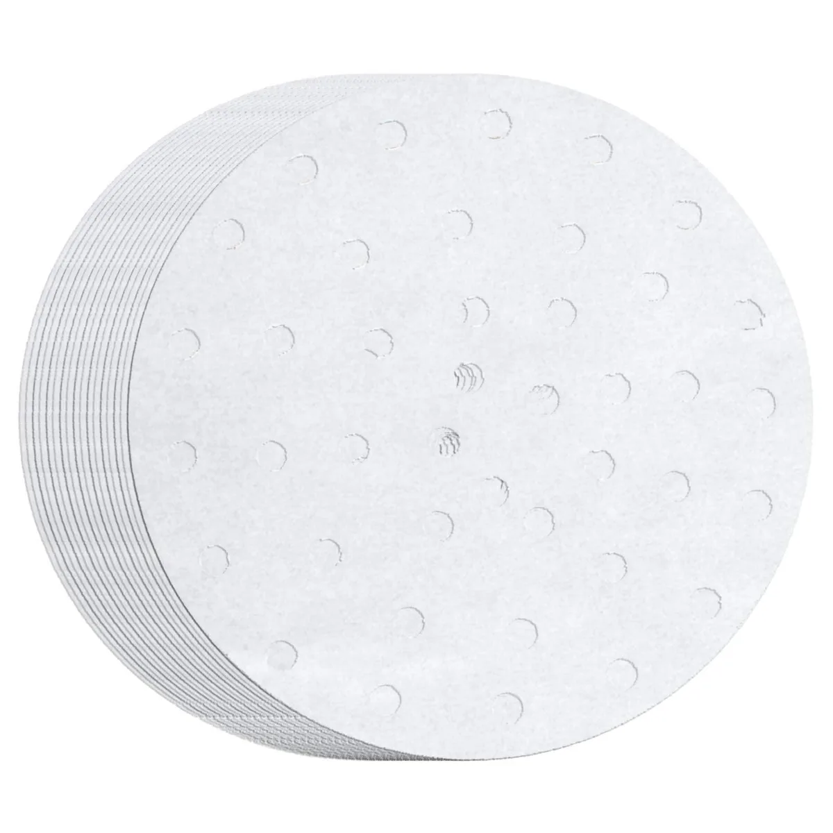  100 Perforated Parchment Liners 12 inch Air Fryer Steamer — product photo