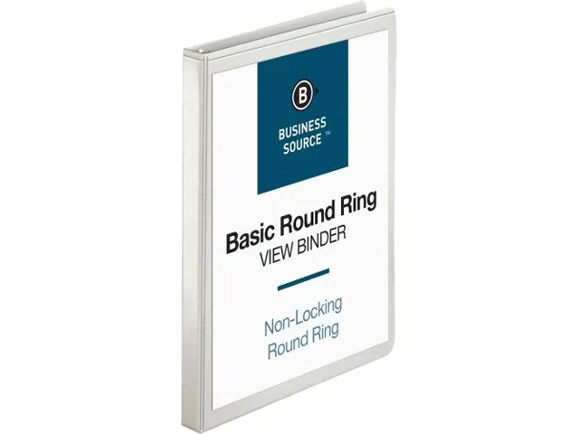 Business Source Business Source 09951BD Binder .50" Letter White 4 Pack — product photo