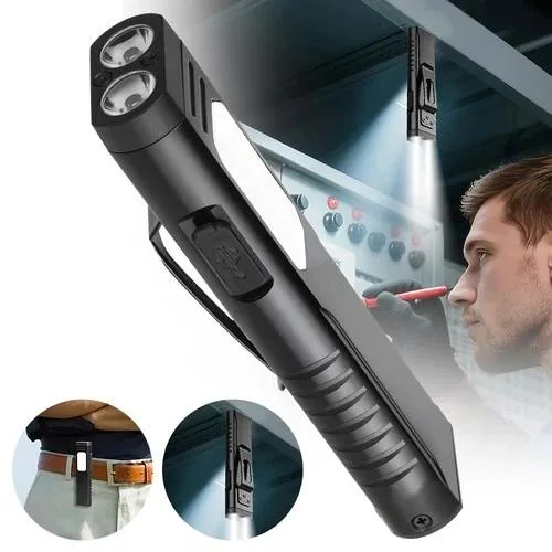 NShi NShi X613 500lm rechargeable flashlight with COB floodlight 600/800lm 62g — product photo